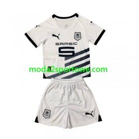 Koszulka Stade Rennais Dziecięcy Wyjazdowe Stroje Piłkarskie 2023/24 Krótki Rękaw